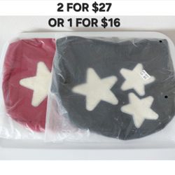 2× STARS CROSSBODY MESSANGER ADJUSTABLE STRAPS BAG BLACK RED LIGHTWEIGHT CASUAL FASHION