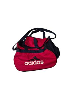 Addias Duffel Bag Red and dark blue