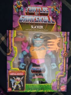 MOTU Turtles of Grayskull Sla’Ker – BAF – TMNT x MOTU – NEW Sealed