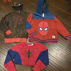 Boy 6/7/8 Spiderman Jackets, Sweater, Pajamas,tops, Short, Sweater Pants Fall, Winter Boy Clothes Small 6/7/8