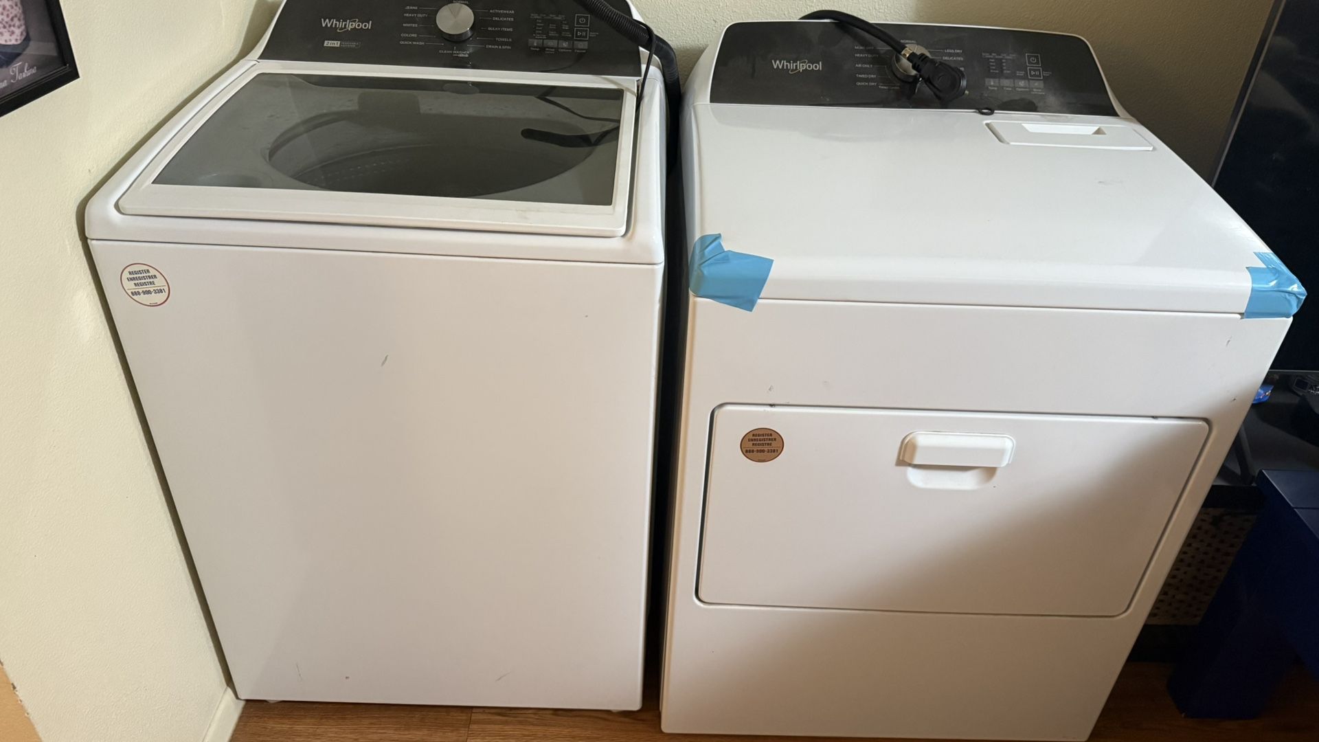 💥 Whirlpool Washer & Dryer – $300 Each or $600 for Set 💥
