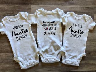 Pregnancy Announcement Onesies 