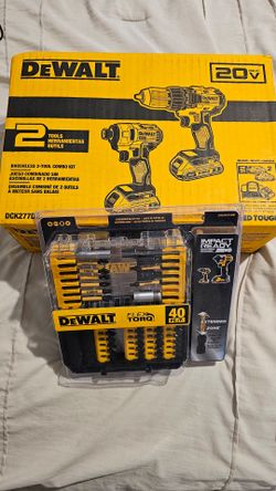DeWalt 20V Brushless 2-Tool Combo Kit with Bit Set