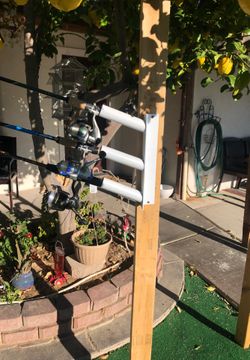 Fishing pole holders custom built