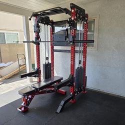 Vesta Pro Series 2in1 Squat Rack | Functional Trainer | 400lb Weight Stack | Commercial Grade | Gym Equipment | FREE DELIVERY🚚 🔴