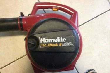 Homelite leaf blower 30cc Vac Attack 200 mph