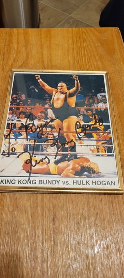 WWF/ WWE King Kong Bundy Autograph 