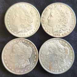 Morgan Silver Dollars Hole FILLERS NOT REAL SILVER