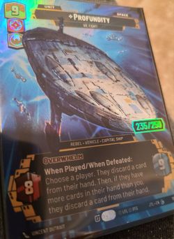 Profundity We Fight! Serialized #235/250  Star Wars Unl. Jump to Lightspeed