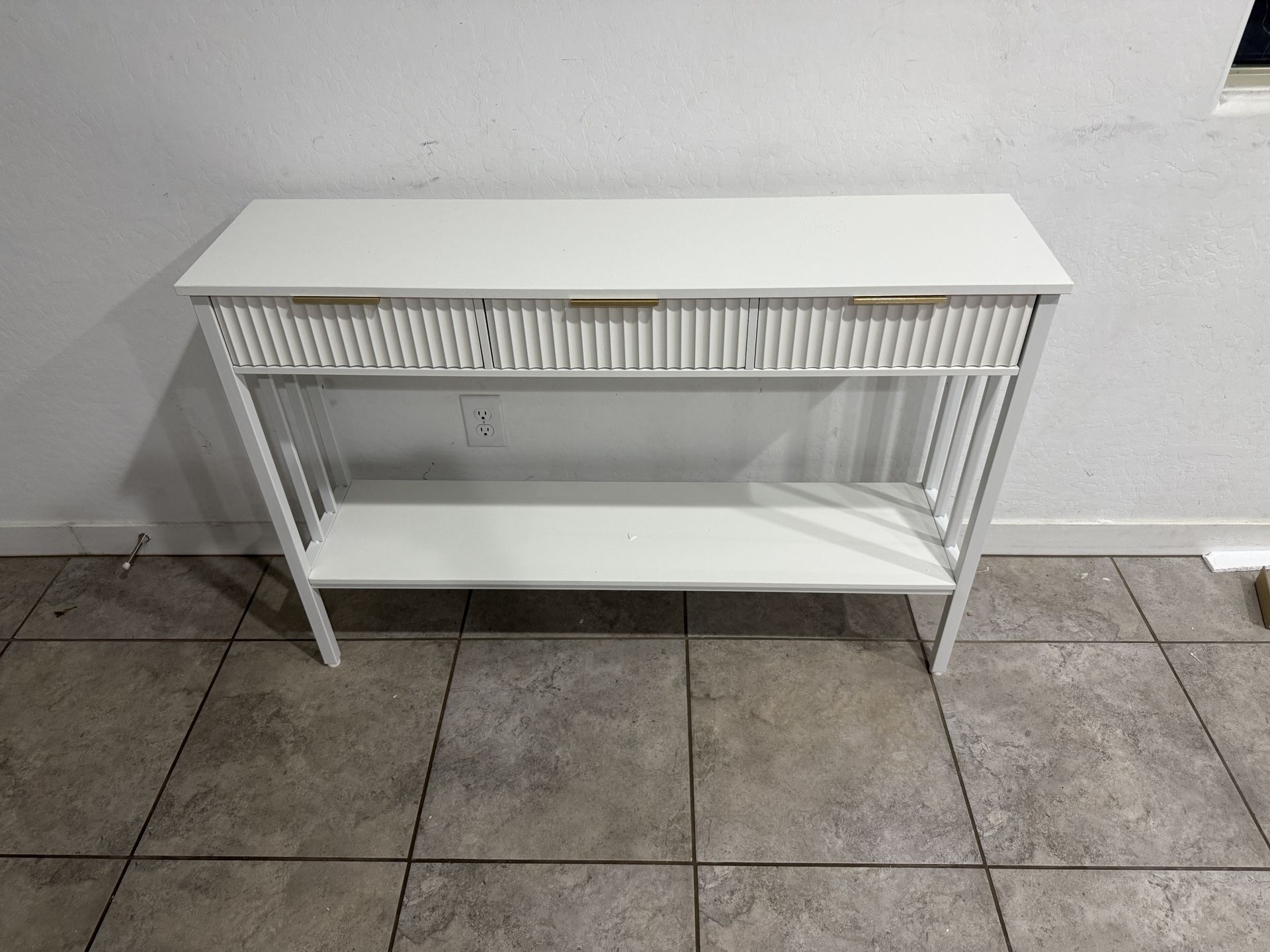 MAHANCRIS Console Table For Entryway, Entryway Table With Storage And Drawers, Narrow Long Sofa Table For Living Room, Hallway, Behind Couch, Corridor