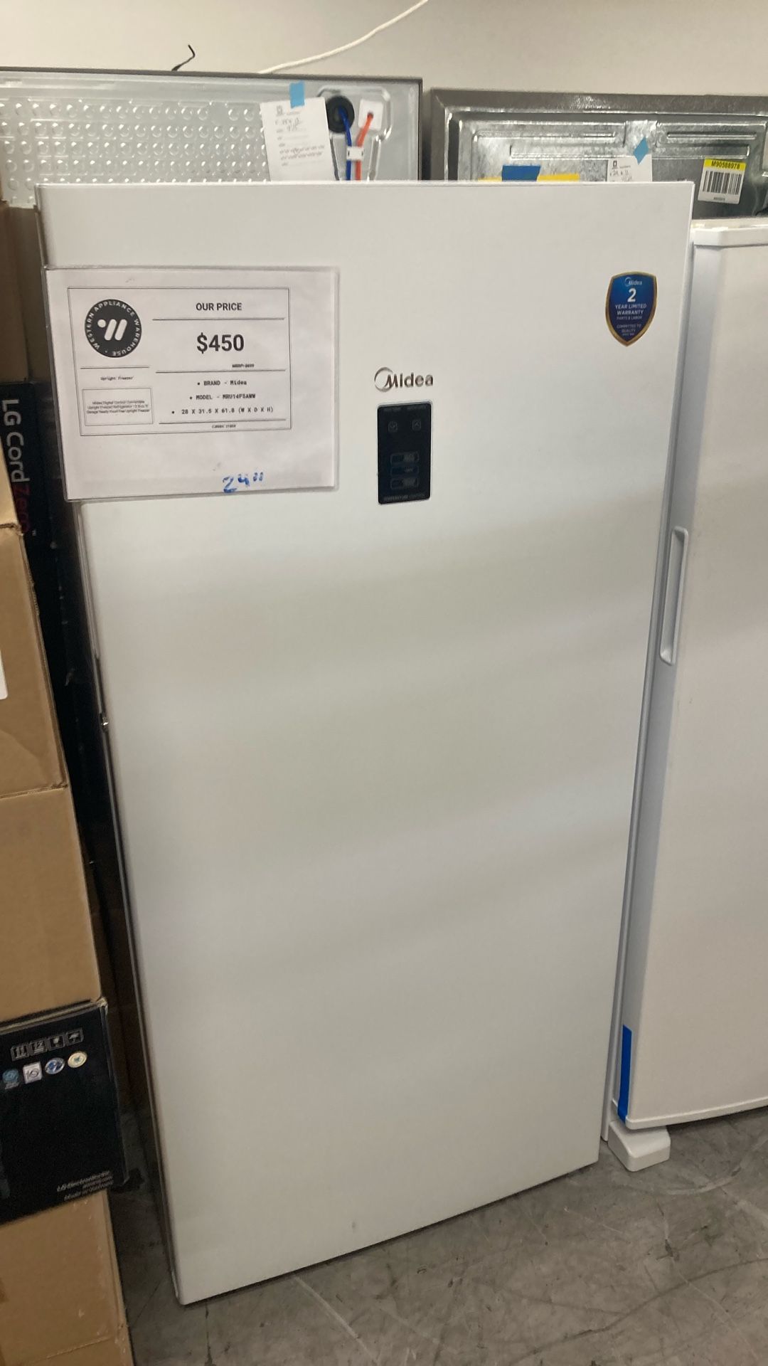 Midea Upright Freezer 