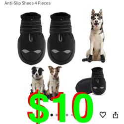 Dog Boots, Medium and Large Dog Boots and paw Guards, Suitable for Snowy Winter Days, hot Summer Roads, Waterproof in The rain, Outdoor Walks, Indoor 