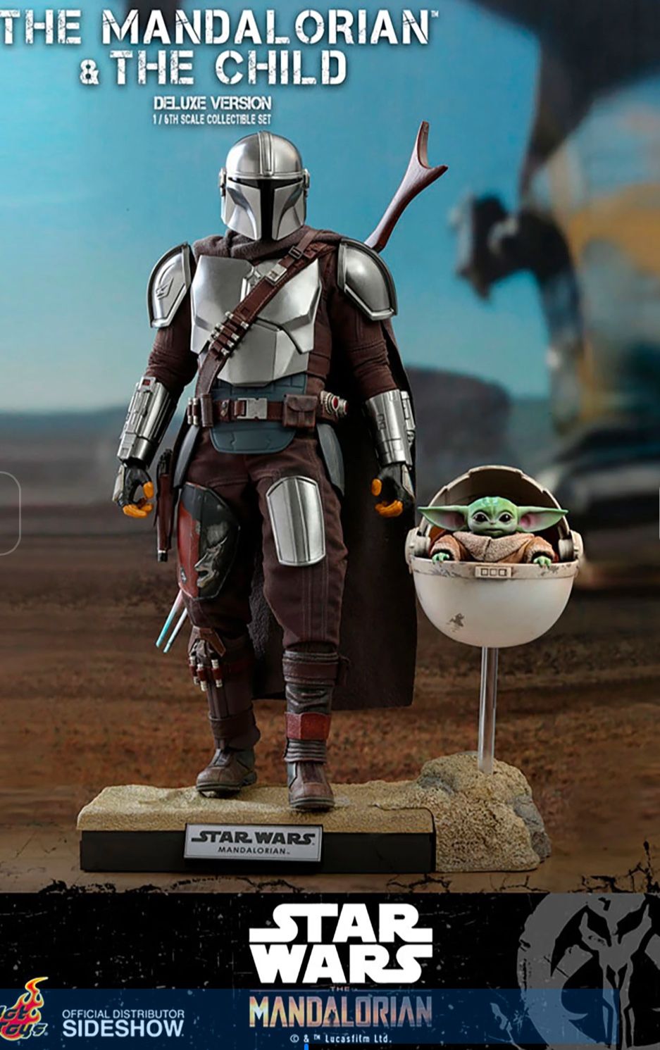 In Hand, Brand New, Never Opened Hot Toys - Star Wars - The Mandalorian - Mando and Grogu - Sixth Scale ( 1/6 ) Figure - Deluxe Version - TM5015