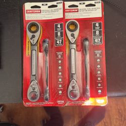 CRAFTSMAN Universal 4 In 1 Reversible Ratcheting Wrench Set