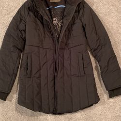 Ladies Black Hooded Jacket - New !  Size S