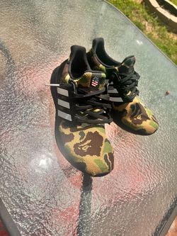 Adidas Ultra Boost 4.0 x BAPE 1st Camo Green F35097 Men's Size 8-1/2 (Rare 2019)