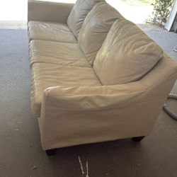 Leather Sleeper Sofa 