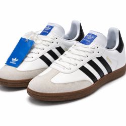 Adidas Samba Classic White Black Gum Men’s Size 10 – Brand New No Box
