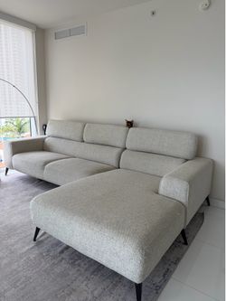 Gray Fabric Right Chaise Sectional