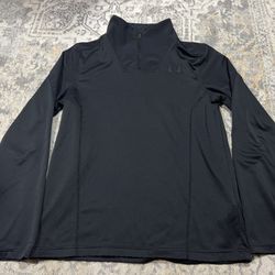 Under Armour UA Women's Size S Loose Coldgear 1/4 Zip Pullover Black  