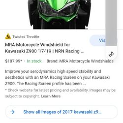 2017-2019 MRA front Windshield  Kawasaki Z900 