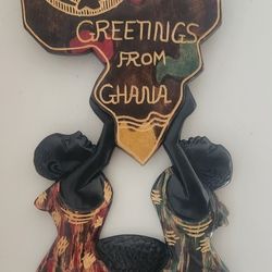  Hand-Carved African Wall Art from GHANA