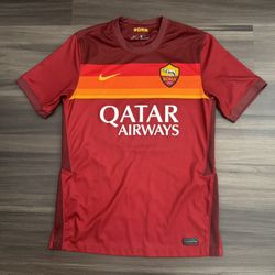 Nike Dri-Fit Red AS Roma Siamo Noi Futbol Soccer Men's Jersey Shirt Size Medium 