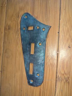 Jaguar guitar relic control plate