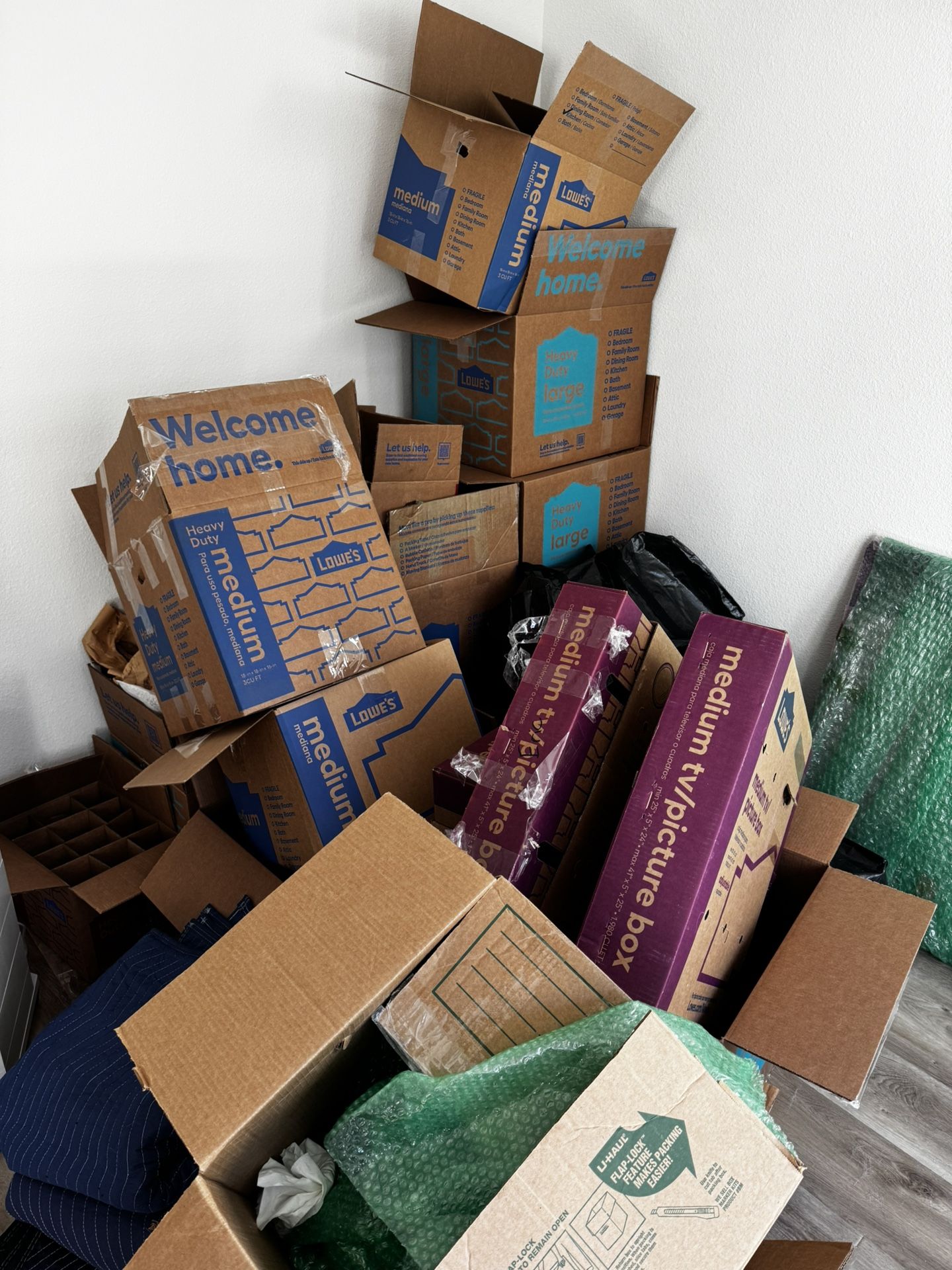 Moving Boxes and Bags