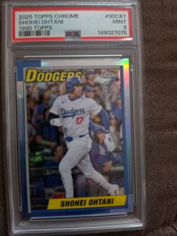 Shohei ohtani LA dodgers PSA grade 9