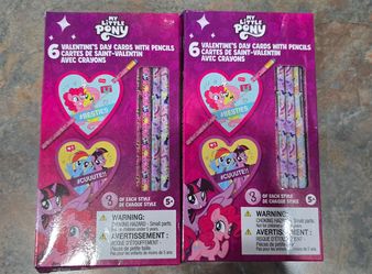 2 packs My Little Pony Valentine's Cards with pencils