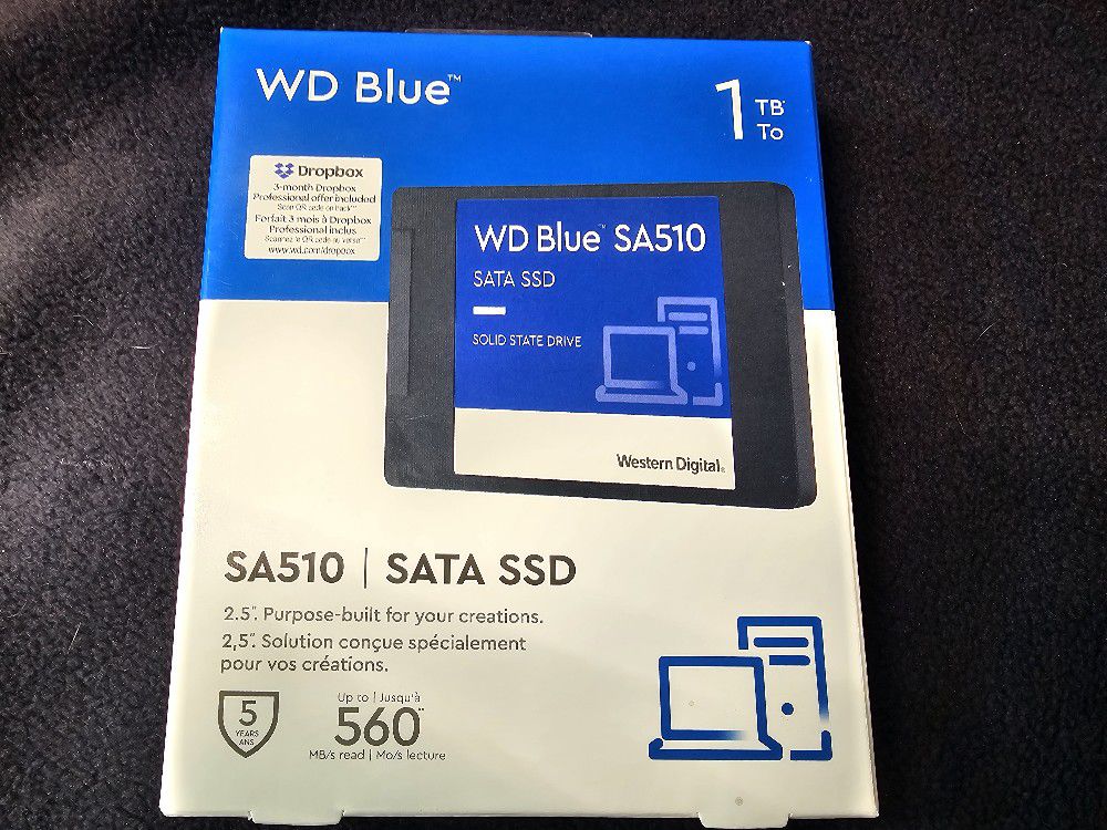 WD Blue 1TB SA510 SATA Internal Solid State Drive SSD - WDBB8H0010BNC-WRWN