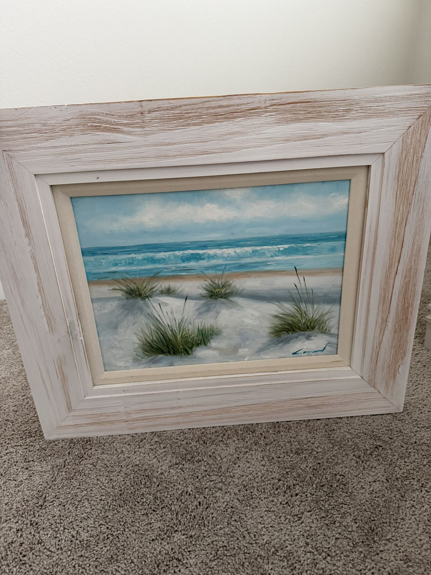 Oil, Painting, Ocean Beach Coastal Numbered Artwork