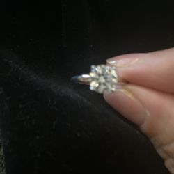 Getting Engaged This Christmas 🎄 🎁❤️white Gold Ring CZ Size 9