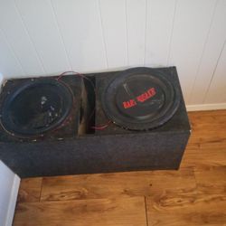 Car Speaker Box With The Speaker 