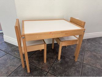 IKEA Latt children’s table and 2 chairs