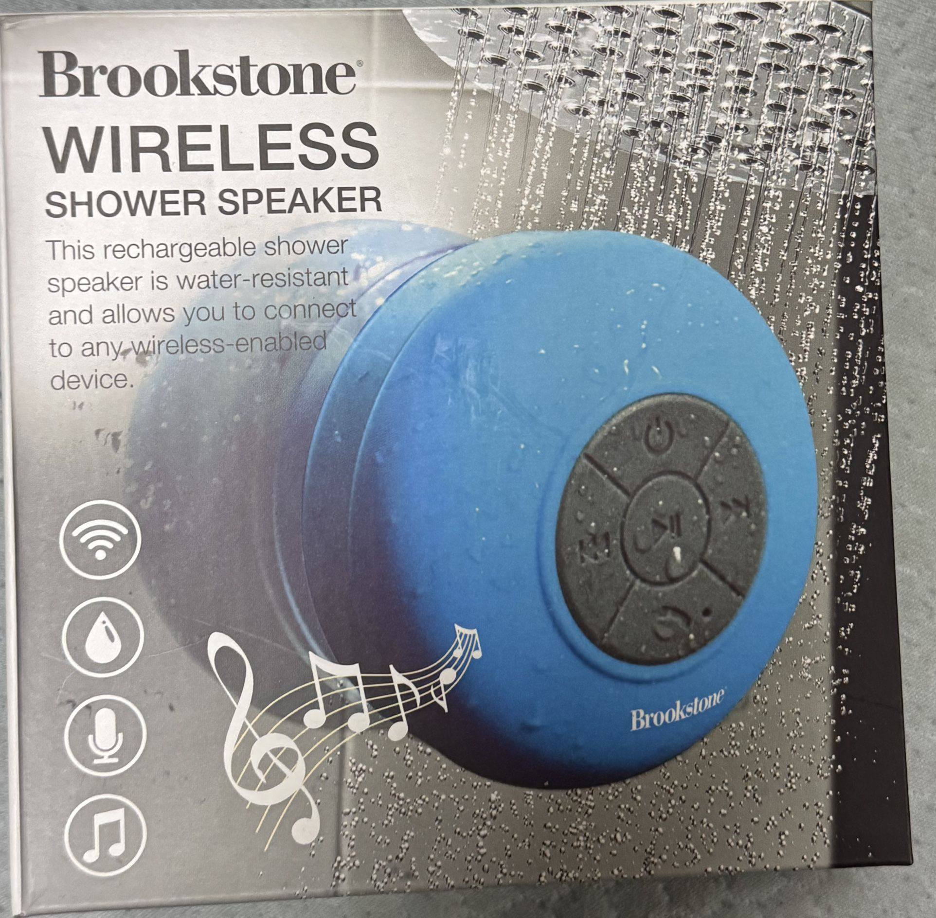 Brookstone Wireless Shower Speaker