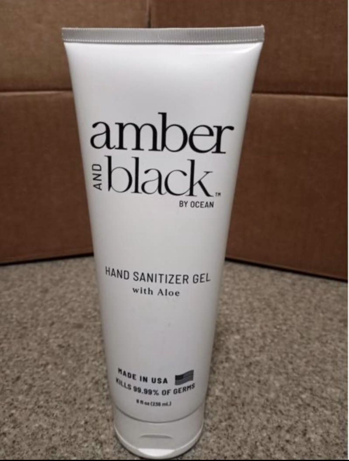 Amber And Black By Ocean Hand Sanitizer Gel With Aloe Bundle (4 pack)