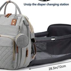 Grey Baby Bag