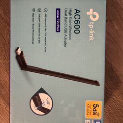 AC600 High Gain Wireless Dual Band USB Adapter