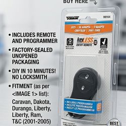 Dorman 99164 Keyless Entry Remote with Programmer