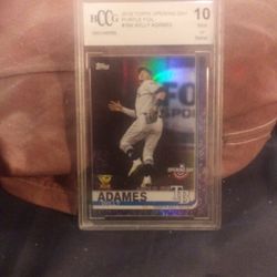 Will Adames #164 Purple Foil Graded