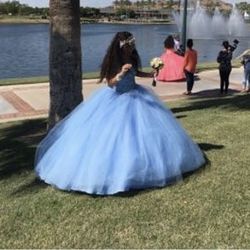 Quinceañera Dress -blue