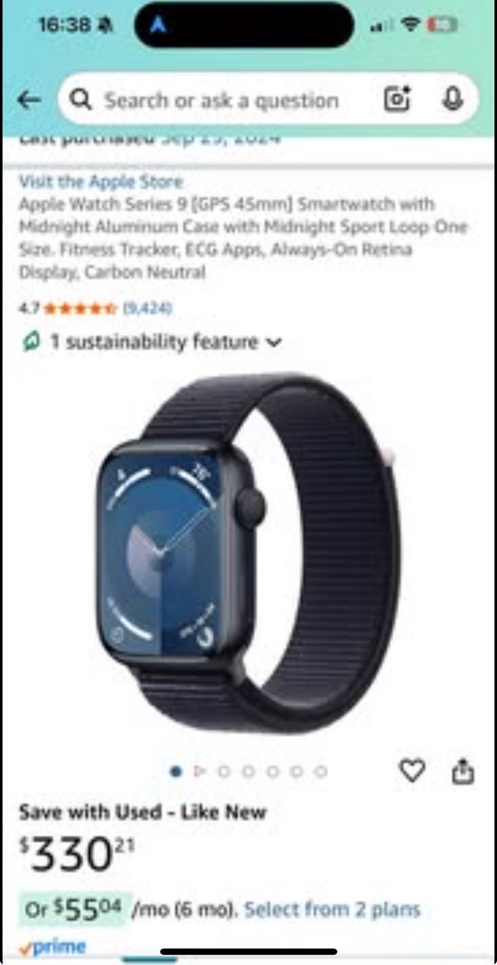 Apple Watch Series 9 GPS 45mm