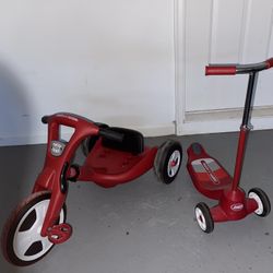 Kids Scooter And Reversible Trike 