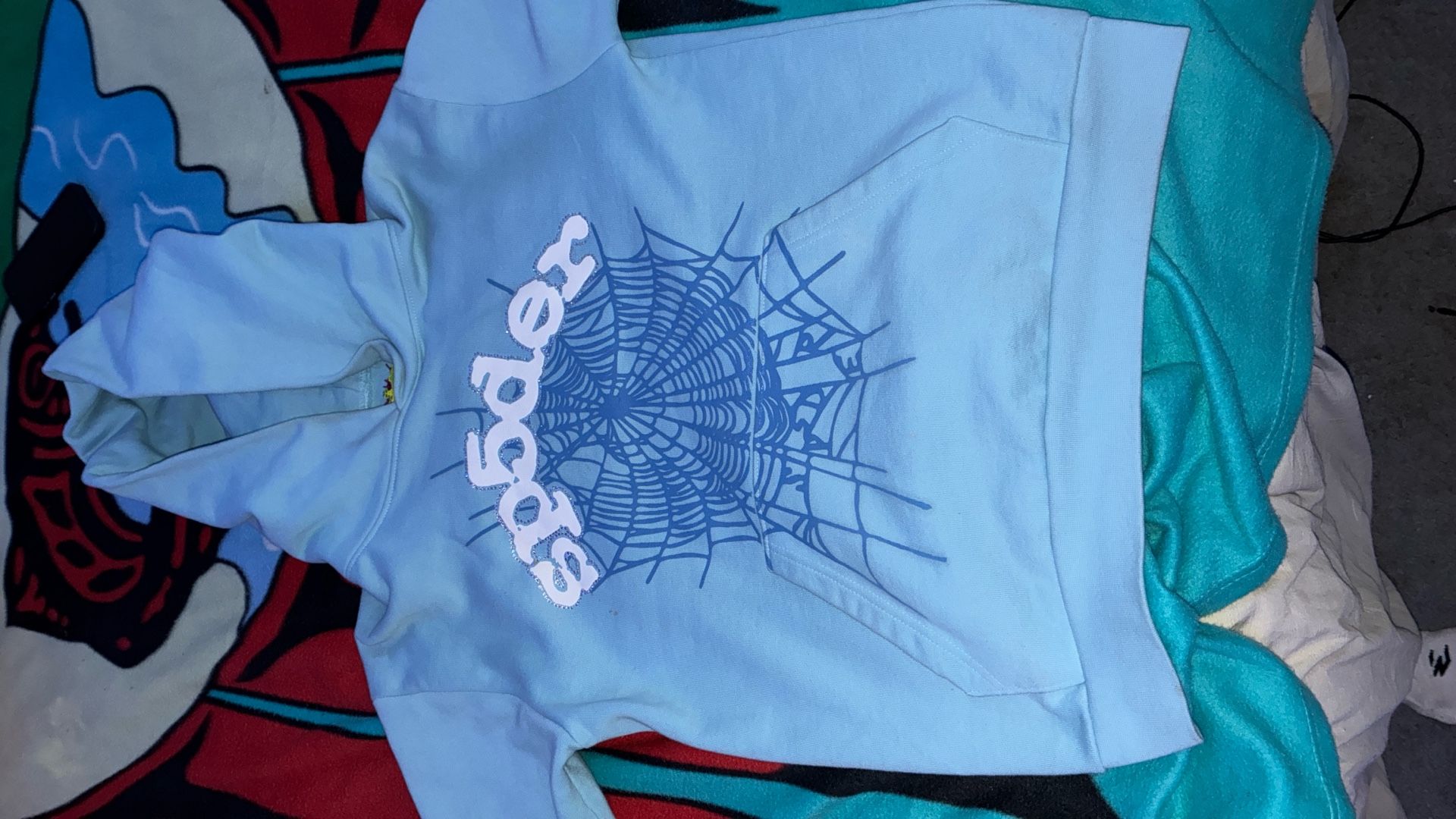Brand new blue spider hoodie
