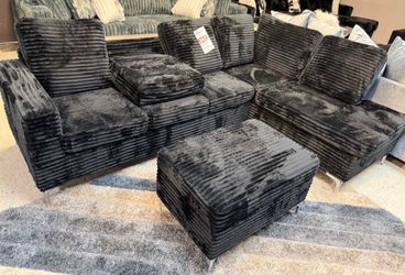NEW SECTIONAL SOFA AND OTTOMAN WITH FREE DELIVERY ORDER HERE PAY ON ARRIVAL