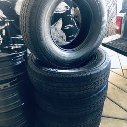 New LT 245 75 R 16” Kumho Crugen HT51 Load E 10 Ply 0-miles. Have A Total Of 6 All Matching 0-miles. $150 Ea 