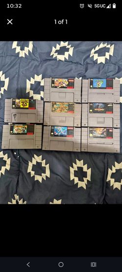 Super Nintendo games!!!