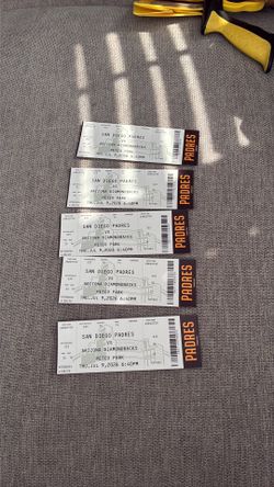 $20 Padres Tickets July 9th vs. Arizona (five tix)